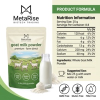Poudre de lait de chèvre adulte 100% pure, vente en gros d'usine, formule riche en protéines, calcium et probiotiques, douce et facile à digérer