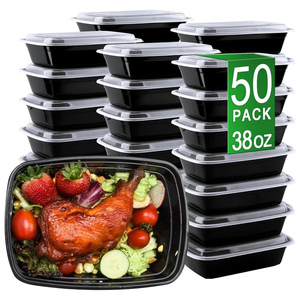 Recycled 2 3 Compartment Ready Meal CPET Blister Trays Microwavable Reusable Eco-Friendly Oval Food <b>Container</b> with Chocolate Lid - Product Image 1