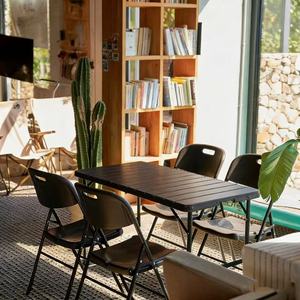 Großhandel 180 cm Schwarzer HDPE Rechteckiger Klappbarer Party-Plastiktisch - Product Image 4