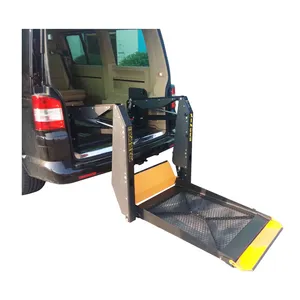 Mesa de plataforma elevadora de silla de ruedas automática hidráulica de reacondicionamiento de vehículos para coche, furgoneta, autobús, camión, minibús, personas discapacitadas