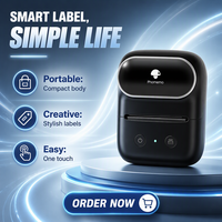 Phomemo M108 Mesin Pencetak Label Thermal 2-inci, Printer Barcode Nirkabel untuk Usaha Kecil, Mesin Stiker Label Harga