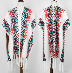 Bán Buôn Mùa Đông Khăn Quàng Khăn Choàng <span class=keywords><strong>Bohemian</strong></span> Phong Cách Quốc Gia In Ấn Thời Trang Len Khăn Cho Phụ Nữ Tua Áo Choàng Áo Mùa Thu Đan - Product Image 6