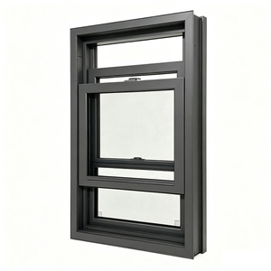 Fenêtre à double battant en PVC de style américain, coulissante verticalement, à bascule, pour la décoration de maisons résidentielles - Product Image 6