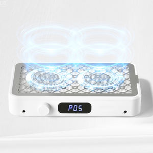 Collecteur de poussière professionnel pour ongles 130W à double turbine avec réglages réglables à 5 vitesses Vitesse maximale de 3500 tr/min pour l'aspiration des ongles - Product Image 1