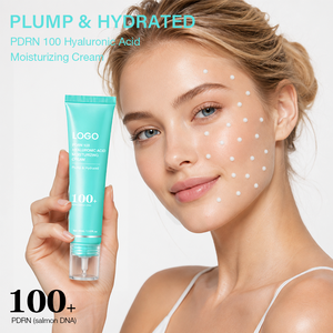 Crème hydratante légère à absorption rapide pour une peau hydratée, réduit les rides, unifie le teint, éclat radieux, PDRN 100, acide hyaluronique - Product Image 6