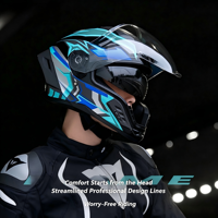 Haute qualité nouveau mode Motocross système moto course moto casque complet casques de moto