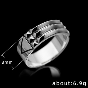 Bague simple en cuivre couleur or style punk, accessoire de mode unisexe pour le doigt - Product Image 5