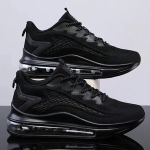 Chaussures de course légères à semelle épaisse pour hommes, respirantes, en maille, tendance, décontractées, polyvalentes - Product Image 1