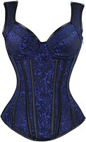 Corset bustier en cuir tressé grande taille pour femme, dos nu avec fermeture éclair, broderie, compression élevée, sans couture, maintien moyen