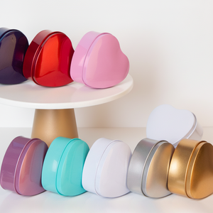 Boîte <span class=keywords><strong>en</strong></span> fer blanc exquise <span class=keywords><strong>en</strong></span> forme de cœur, personnalisée pour l'emballage de bonbons, chocolats et biscuits - Product Image 2