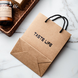 Sacs en papier kraft biodégradables personnalisés pour les courses, sacs à emporter pour les repas, sacs à lunch pour les cafés et les boulangeries - Product Image 4