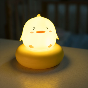 להקל על פחד של כהה לילדים תינוק חם לבן USB נטענת Led סיליקון ארנב ארנב לילה אור חג המולד קרפט - Product Image 1