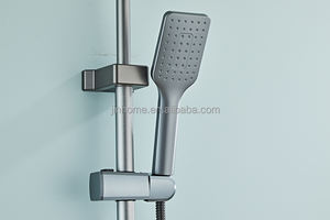 <span class=keywords><strong>Colonne</strong></span> <span class=keywords><strong>de</strong></span> douche moderne en aluminium, sans rouille, 4 fonctions, gris canon, effet pluie, touches <span class=keywords><strong>de</strong></span> piano, prix <span class=keywords><strong>de</strong></span> gros d'usine - Product Image 3