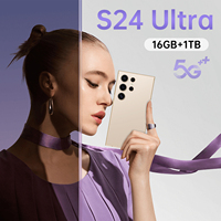 Smartphone 5G LTE Barato S24 Ultra 16GB+1TB 108MP HD Francés/Español Snapdragon Serie 800 120Hz OLED Original Dropshipping
