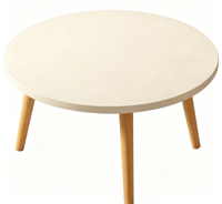 Petite table basse ronde en bois moderne pour salon, meubles de maison multifonctionnels