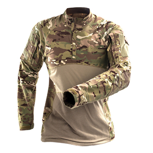 China <span class=keywords><strong>Cema</strong></span> camuflaje caqui verano Campo de caza camisa deportes al aire libre hombres camiseta - Product Image 6