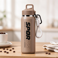 Bouteille d'eau sportive portable, légère et durable en acier inoxydable, gourde isotherme pour activités de plein air – Vente chaude