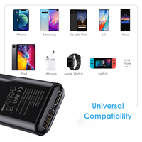 Cargador Rápido GaN Mini de 30W, Ultraligero y Ultrafino, con Puertos USB-C y Tipo-C, PD 3.0, Enchufe Europeo, para Todos los Dispositivos