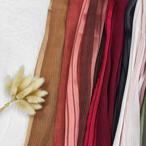 180*70CM écharpe polyvalente pour femmes foulard rayé plissé Design dégradé rayures moyen-orient foulard élégant châle - Product Image 3