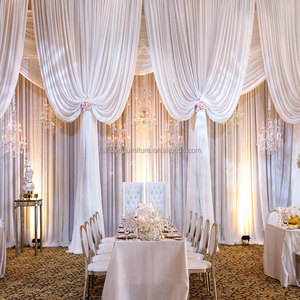 Fournitures <span class=keywords><strong>de</strong></span> décoration <span class=keywords><strong>de</strong></span> mariage extérieur église événement fête maison fenêtre toile <span class=keywords><strong>de</strong></span> fond rideau <span class=keywords><strong>voile</strong></span> blanc - Product Image 6