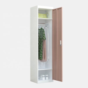 Knock Doow Tunggal 1 Pintu Staf Lokakarya Pakaian Penyimpanan Lemari Loker Baja - Product Image 3