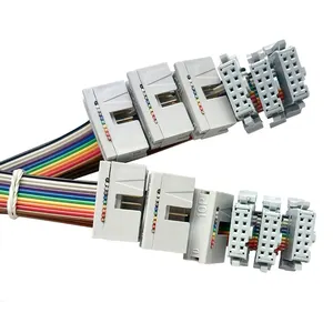 Cable de pantalla de arnés de cables OEM, conector plano, cable LED y cable FC o conectores de enchufe