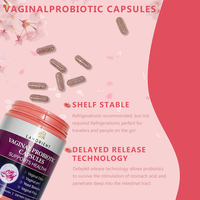 Complément Probiotique Féminin Végétalien pour Femmes avec Mélange V-Positiv pour l'Équilibre du pH et le Contrôle des Odeurs (60 Capsules/Flacon)