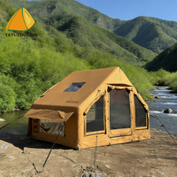 Tente gonflable Mushe Summer Night 6.3+Expansion en coton, une chambre, un salon, 5-8 personnes, ouverture automatique rapide, portable
