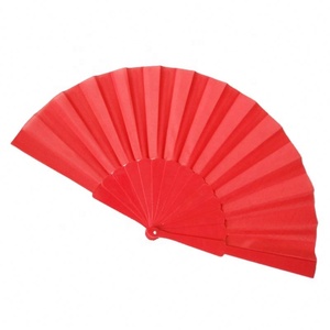 High Quality Custom Printed Logo Promotional Folding Paper/Fabric Plastic <b>Hand</b> <b>Held</b> <b>Fan</b> Printed <b>Fans</b> - Product Image 1