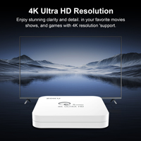 ZOKU Android TV Box Q5Pro Hemat Biaya, Amlogic S905L3 Quad Core 2GB RAM 4K BT Voice Remote Streaming Media Player