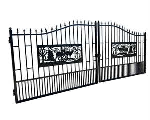 Customizable Iron Home <strong>Gates</strong> Durable Eco-Friendly Galvanized Powder Coated Finish Australia Style Anti-UV Multiple Sizes Houses - Product Image 4