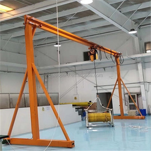 Mini grue à portique <span class=keywords><strong>portable</strong></span> poutre unique 1ton-5ton capacité de levage pour une utilisation en entrepôt hauteur de levage maximale 10m moteur PLC - Product Image 4