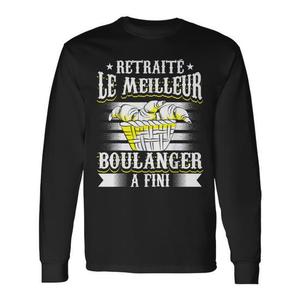 T-shirt humoristique pour les retraités de la boulangerie, à manches longues, cadeau promotionnel pour la boulangerie - Product Image 1