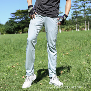 Pantalon de sport pour homme Yalutu, séchage rapide, blanc ivoire, respirant, coupe droite, protection UV, randonnée, cyclisme, été - Product Image 2