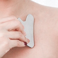 Peigne en acier inoxydable, plaque de Gua Sha, masseur en jade pour SPA, acupuncture, raclage corporel, grattoir Gouache, beauté de la peau du visage