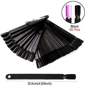 Affichage des ongles en plastique bâtons clair couleurs naturelles ongles Swatch graphique anneau faux conseils Gel vernis pratique affichage Nail Art - Product Image 5