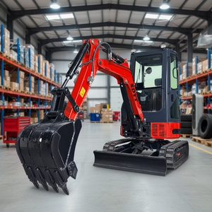 Excavator Mini Hidrolik 3,5 Ton Mesin & Warna Kustom Bersertifikat CE untuk Konstruksi dan Pertanian Gratis - Product Image 4