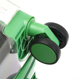 Luxe grande poussette pour animaux de compagnie chariot à roulettes fenêtres transparentes extérieur étui de <span class=keywords><strong>transport</strong></span> pour animaux de compagnie motif en plastique boîte pour animaux de compagnie fermeture à glissière - Product Image 5