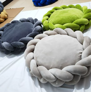 Lit pour animaux de compagnie en tricot <span class=keywords><strong>DIY</strong></span> de qualité supérieure - 6 cm de peluche lavable amovible, maison pour chat et chien, fabrication artisanale, rembourrage en polyester de luxe, grotte pour animaux de compagnie pour petits/ Moyens - Product Image 3