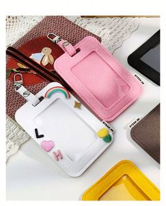 Nouveau porte-badge en feutre pour cartes de crédit, badges d'employés et certificats officiels avec cordon - Product Image 1