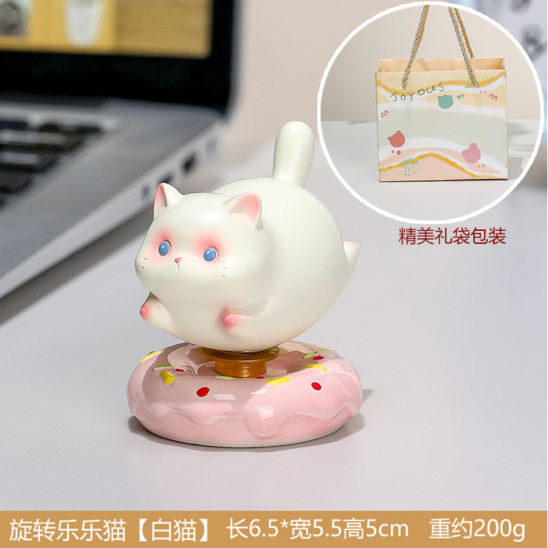 Sac cadeau rotatif Chat Blanc