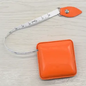 Wholesale Mini Tape Leather Retractable Circular Multi Coloured Portable Measuring Tape Measure For Body Measuring