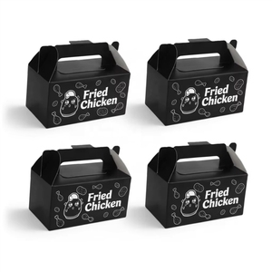 Caja de Papel para Comida Combo <span class=keywords><strong>Benta</strong></span> Box, Nuggets de Pollo y Papas Fritas, Empaque Personalizado con Logotipo - Product Image 3