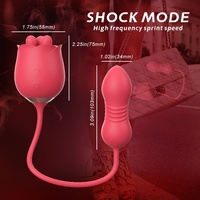 Vibrateur Rose 4 en 1, étanche, pour femmes, vibrateur clitoridien, vibrateur point G, vibromasseur bullet, boule de Kegel, rechargeable par USB, jouet rose