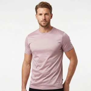 T-Shirt da Uomo in <span class=keywords><strong>Cotone</strong></span> Mercerizzato 100% di Alta Qualità con Logo Personalizzato all'Ingrosso - Product Image 1