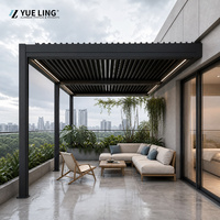 Pergola à toit à lamelles en aluminium sur mesure Progola pour les entrepreneurs et les constructeurs, terrasse extérieure, ombrage imperméable