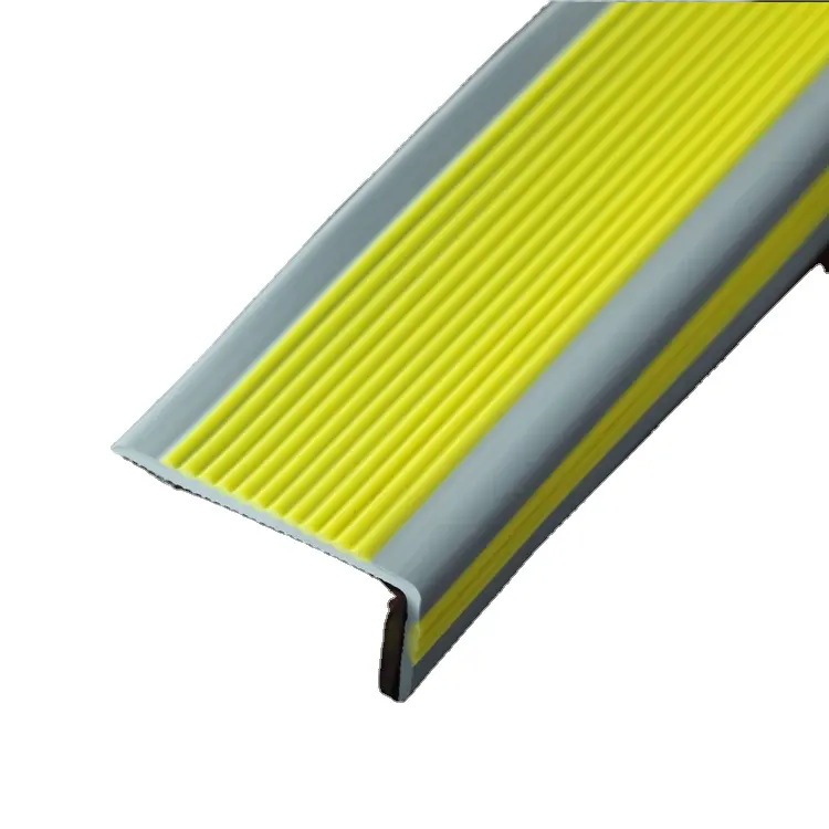 Building materials colorful stair parts Anti slip PVC stair nosing