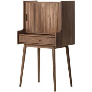 Nordic Solid Wood Dressing <b>Table</b> Oak <b>Walnut</b> Color Storage Bedroom Makeup Vanity - Product Image 5