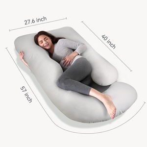 Oreiller de <span class=keywords><strong>grossesse</strong></span> pour lit, <span class=keywords><strong>coussin</strong></span> de corps entier en U confortable pour femmes enceintes, pour <span class=keywords><strong>dormir</strong></span> sur le côté, oreillers de maternité longs - Product Image 3