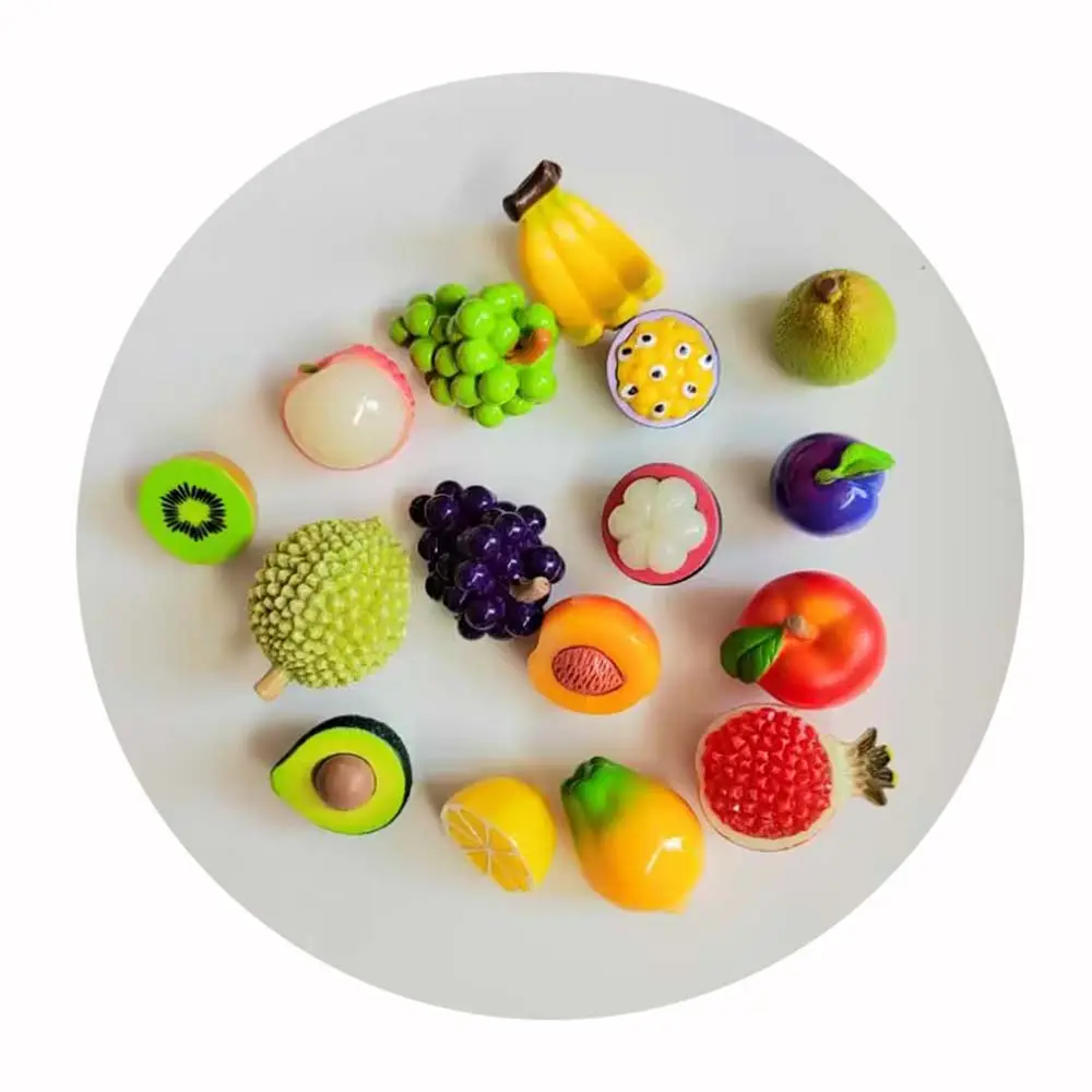 100 पीसी मिनी सिमुलेशन गुड़िया घर लघु खाद्य प्लास्टिक फल सजावट के लिए लघु खाद्य प्लास्टिक फल